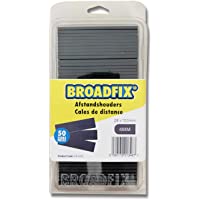 BROADFIX® Bloques de acristalamiento prémium | 28 x 100 mm | Placas espaciadoras de plástico (4 mm (50 unidades)